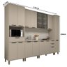 Armário de Cozinha Completa Modulada Stylo 310cm com 6 Peças Cor:cinnamon - 3