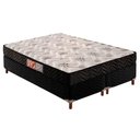 Ver imagem 1 de Cama Box Queen: Colchão Espuma D45 Paropas Pasquale Black + Base Crc Suede Black(158x198)