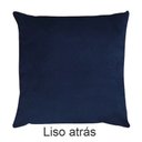 Ver imagem 5 de Kit 2 Capas para Almofada Drapeada em Veludo Quadrada Azul Marinho