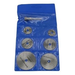 Kit 7 Peças Mini Disco Serra Circular Micro Retifica Dremel - 5