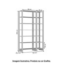 Ver imagem 4 de Estante Closet Yes 120cm com 12 Prateleiras - Grafite