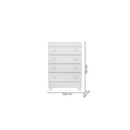 Quarto Infantil Berço Mini Cama Americano Branco - Fdecor - 3