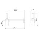Ver imagem 2 de Sifão para Lavatorio 1.1/2 Grafite Polido Square Docol