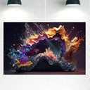 Ver imagem 1 de Quadro Decorativo Tela Canvas Abstratro Ref:qbab6 Lojall 150 X 100 Cm Borda Infinita