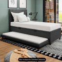 Ver imagem 6 de Bicama Box Baú Solteirão 96x188 Cm Samy S05 Linho Preto - Mpozenato