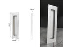 Ver imagem 2 de Puxador Concha/Cava 20cm em Aço Inox Cor Branco Pérola (2un)