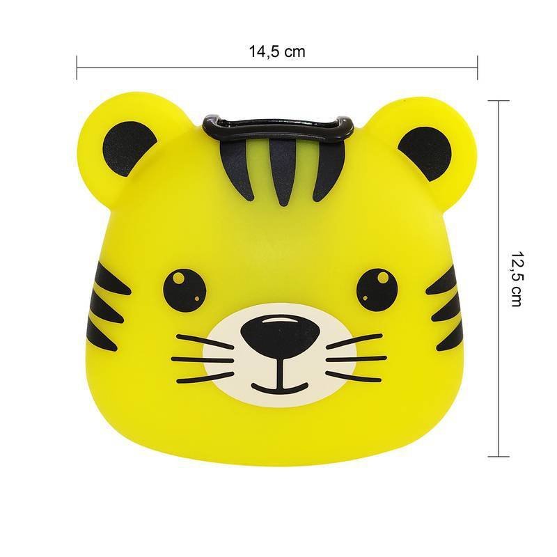 Porta Objetos e Canetas de Mesa Infantil Tigre Decorfun porta objetos, porta caneta infantil, porta  - 4