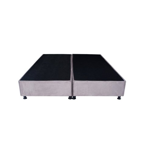 Base Cama Box Queen Bipartido Essential 37x158x198cm Grafite