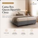 Ver imagem 7 de Base Cama Box Queen Bipartido Essential 37x158x198cm Grafite