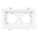 Ver imagem 2 de Spot Duplo Embutir Quadrado Recuado Par20 Branco