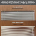 Ver imagem 7 de Persiana Pvc Trilho Metálico 240larg X 140alt Cinza (2 Pçs)