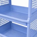 Ver imagem 4 de Estante Azul Infantil 5 Andares Organizadora Brinquedos Roupas Sapatos Lavanderia Plastica Reforcada