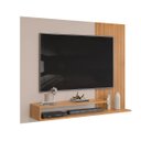 Ver imagem 6 de Painel para TV até 50 Polegadas 2 Prateleiras Nando DJ Móveis Carvalho Nobre/Griz