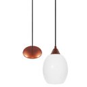 Ver imagem 1 de Lustre Pendente Cobre Barril Pequeno Leitoso Fosco Art Pop