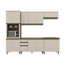 Ver imagem 2 de Cozinha Modulada Évelin 13 Portas 2 Gavetas Henn - Duna/Cristal