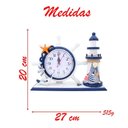Ver imagem 2 de Relógio de Mesa Timão Náutico Farol Marítimo
