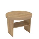 Ver imagem 3 de Mesa Apoio para Sala de Estar Magnum Marrom Carvalho