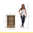 Ver imagem 2 de Bancada Gourmet para Cozinha Laura 135 X 85 Cm 1 Porta Nichos Mdp Mel Preto - Clicklar