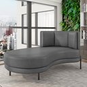 Ver imagem 2 de Sofá Chaise Longue Sala de Estar Living Lucca Esquerdo D02 Corano Cinza C-03 - Lyam Decor