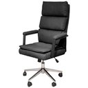 Ver imagem 1 de Cadeira Escritório Presidente Evo Domann Design Assento PU Preto e Base Metal