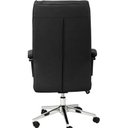 Ver imagem 4 de Cadeira Escritório Presidente Evo Domann Design Assento PU Preto e Base Metal