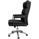 Ver imagem 3 de Cadeira Escritório Presidente Evo Domann Design Assento PU Preto e Base Metal