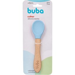 Kit Refeicao Infantil 4 Pecas em Silicone Azul - Buba - 7