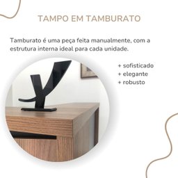 Balcão para Escritório para Atendimento/recepção Nogal/preto - 15