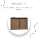 Ver imagem 6 de Balcão para Escritório para Atendimento/recepção Nogal/preto