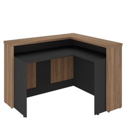 Balcão para Escritório para Atendimento/recepção Nogal/preto - 8