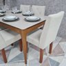 Sala de Jantar Mesa Addar com 6 Cadeiras Rubi - 6