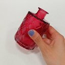 Ver imagem 6 de Vaso Decorativo Enfeite Casa Garrafa Home&co Vidro 11x7x7cm Vinho