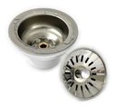 Ver imagem 1 de Válvula Cozinha Americana Aço Inox 3 1/2 Pia Inox Escoamento Demima Válvula Americana Escoamento
