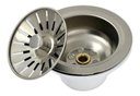 Ver imagem 4 de Válvula Cozinha Americana Aço Inox 3 1/2 Pia Inox Escoamento Demima Válvula Americana Escoamento