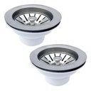 Ver mais imagens de Válvula Cozinha Americana Aço Inox 3 1/2 Pia Inox Escoamento Demima Válvula Americana Escoamento