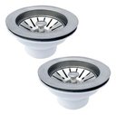Ver mais imagens de Válvula Cozinha Americana Aço Inox 3 1/2 Pia Inox Escoamento Demima Válvula Americana Escoamento