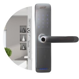 Fechadura Digital Imab D200 Prata Bluetooth - 1
