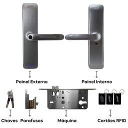 Fechadura Digital Imab D200 Prata Bluetooth - 3