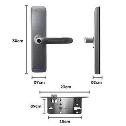 Fechadura Digital Imab D200 Prata Bluetooth - 4