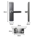 Ver imagem 4 de Fechadura Digital Imab D200 Prata Bluetooth