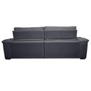 Ver imagem 6 de Sofá Retrátil e Reclinável 2,95m Molas Ensacadas Cama inBox Big Home Bordado 3D Linho Cinza