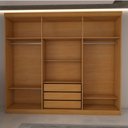 Ver imagem 5 de Guarda-roupa Casal Astoria 7 Portas 8 Gavetas Cinamomo/off White - Panorama Móveis