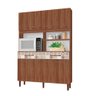 Armário Kit de Cozinha Tuboarte Parati 8 Portas e 2 Gavetas com Kit de Pés Amêndoa Porto - 2