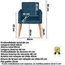 Ver imagem 2 de Jogo Conforto 1 Namoradeira 2 Poltronas com 1 Puff Resistente para Sala de Estar Luxo Recepção