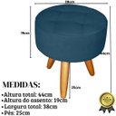 Ver mais imagens de Jogo Conforto 1 Namoradeira 2 Poltronas com 1 Puff Resistente para Sala de Estar Luxo Recepção