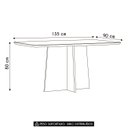 Ver imagem 4 de Mesa de Jantar Retangular 135cm 4 Lugares Zuma Off White N02 - Mpozenato