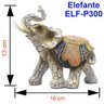 Elefante Decorativo Em Resina Indiano Sabedoria Sorte P300 - 2