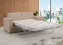 Ver imagem 2 de Sofá Cama Amsu Linho Cinza Pés Imbuia 200cm - 62456