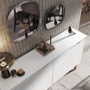 Ver imagem 2 de Buffet 4 Portas Flow Branco - Ej Moveis