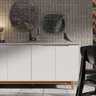Buffet 4 Portas Flow Branco - Ej Moveis - 3